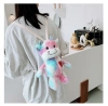 A new Korean version of Instagram's popular cartoon doll toy plush bag, a versatile single-shoulder crossbody bag for women Specification image
